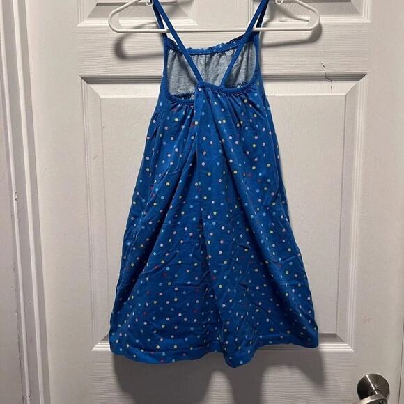 Hanna Andersson Knit Dress Size 10 Blue Polka Dots - Picture 5 of 8